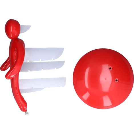 Porte-couteau en forme humaine rouge multifonction, support de couteau original et amusant pour cuisine (1/5)