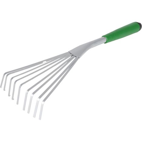 Kleinrechen mit Kunststoffgriff 41,5cm Fächerrechen Handrechen Harke Gartengerät (1/2)