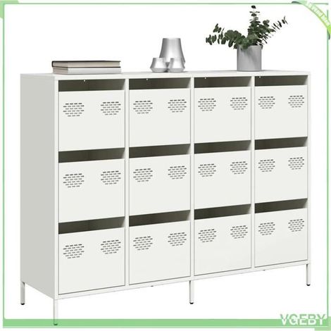 Buffet - 3307178 - Blanc - Acier laminé à froid - 12 tiroirs (1/5)