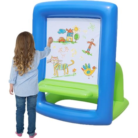 Chevalet Gonflable pour Gonflable lavable réutilisable coloriage créatif  chevalet de dessin, peinture et art pour jardin, loisirs créatifs, camping, voyage, parc, prairie (1/5)