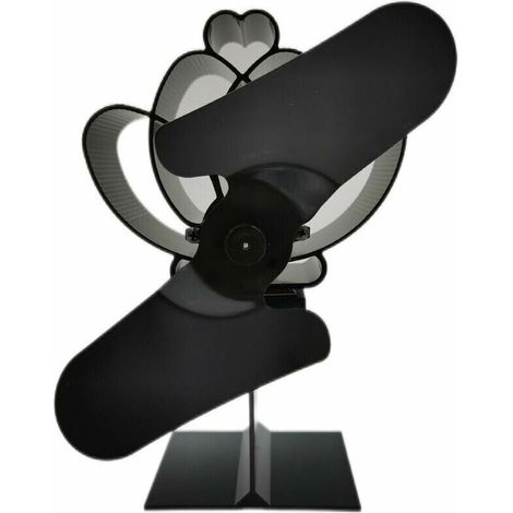 Anodized thermal fuel-saving stove fan for fireplace and stove accessories, eco-efficient fan, 2 blades (1/5)