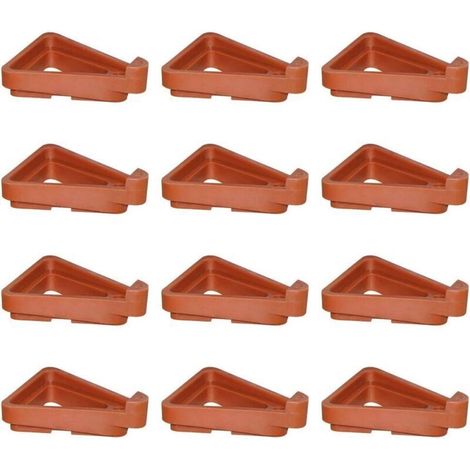 Pied de Pot de Fleurs Triangle, 12 Pièces Pieds de Pot de Fleurs Invisibles, Pieds Pot en Plastique, Bout Pot de Fleur Convient Aux Plantes Jardin Intérieures et Extérieures (1/4)