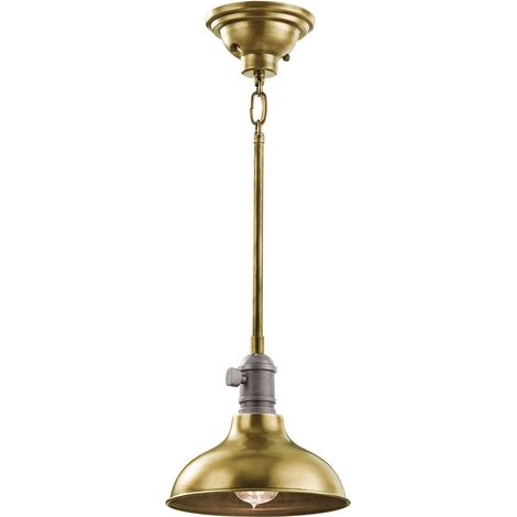 Pendellampe Deckenleuchte Hängeleuchte Stahl Messing Esszimmerlampe D 20,3 cm (1/5)