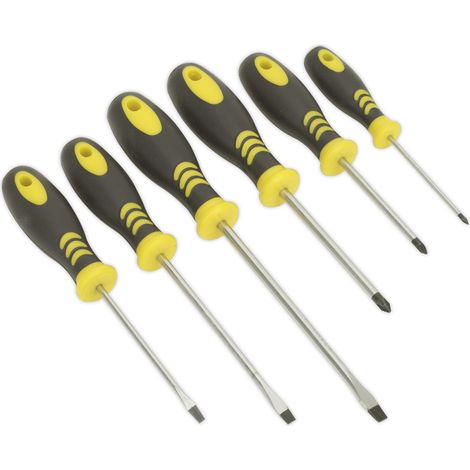 Sealey Siegen Soft Grip Screwdriver Set 6pc S0615