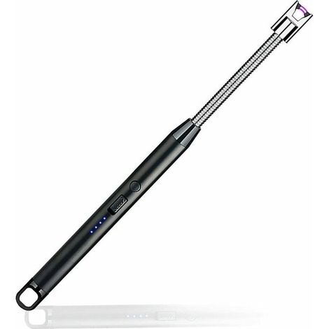 Per accendini elettrici per candele, accendini elettrici ricaricabili tramite USB, accendini ad arco elettronico con involucro flessibile a 360° e antivento. (1/5)
