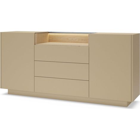 CASSETTIERA, rovere cacao + cremona, 176,4 x 83 x 39,5 cm (1/5)