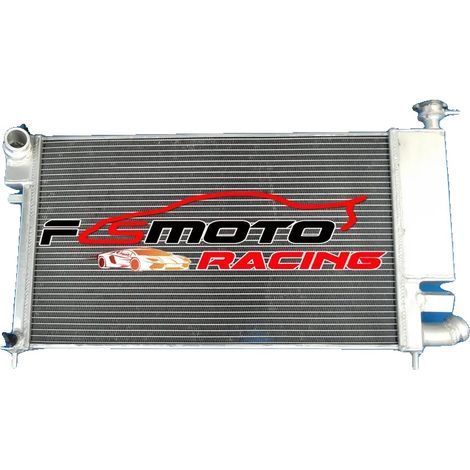 Radiador de aluminio con un 30 % más de eficiencia de refrigeración, compatible con modelos PEUGEOT 306 de 1993 a 1998, construcción soldada con TIG, núcleo soldado al vacío. (1/5)