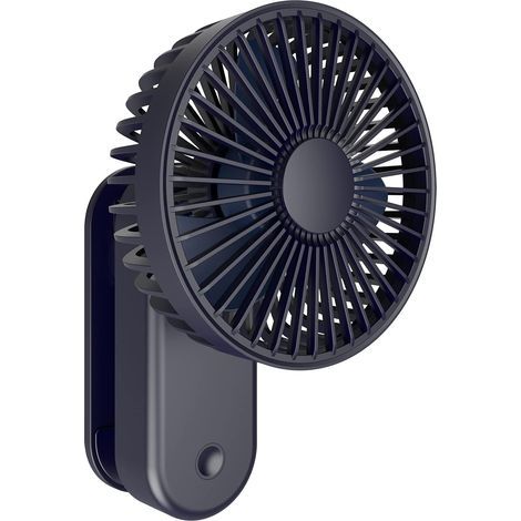 Mini ventilador con clip de 4000 mAh, con soporte magnético, 3 velocidades, portátil, USB, potente y silencioso para el hogar, la oficina, la mesa, el camping, etc. (Azul) (1/5)