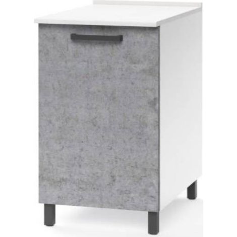 Bloc cuisine gris béton 1 porte Cm 60x50xH 85