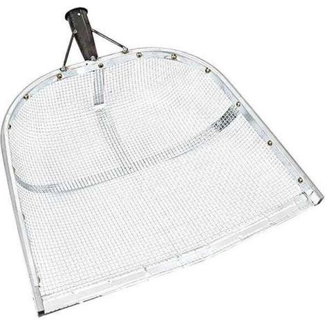 1 tamis à terre en métal, tamis à cacahuètes en acier, outils de jardinage et d'agriculture (maille de 0,2 cm) (1/5)