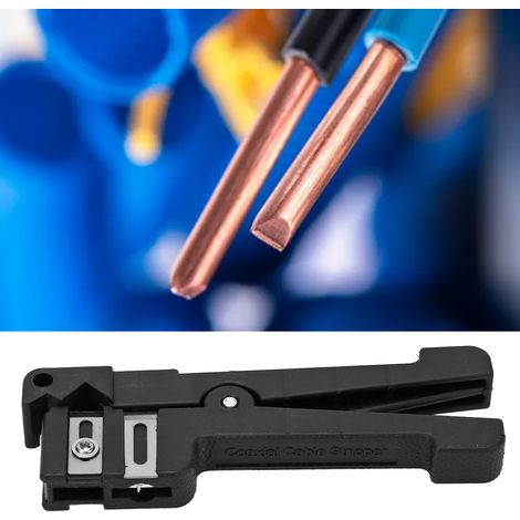 Schwarzer Abisolierer 45-165, horizontaler Abisolierer für lose Kabel, geeignet für Kabel von 4,8 bis 7,9 mm² (1/5)