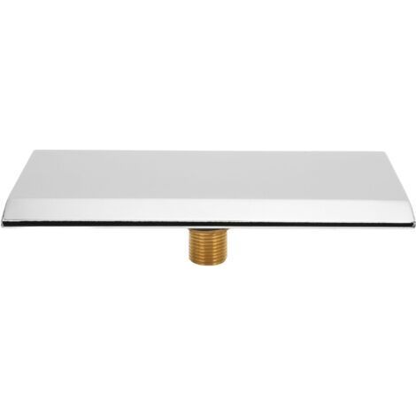 Bec déverseur cascade G1/2 – Finition métal argentée – Installation murale – Pour baignoires. spas et piscines
