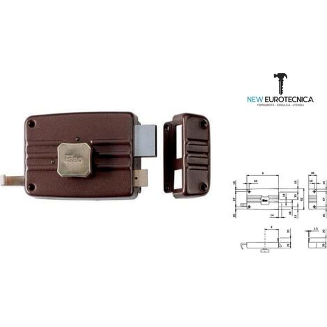 Serratura legno applicare 402 iseo sinistra entrata 50 mm