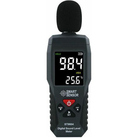 Schallpegelmesser, Geräuschtester, digitaler Audio-Schallpegelmesser, 30–130 dB, Luxmeter (1/4)