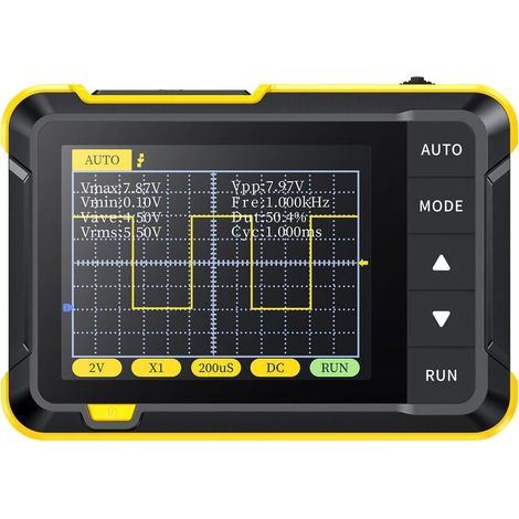 Oscilloscope numérique portable FNIRSI DSO152 2.5MSa/s, bande passante 200KHz, 800VPP, générateur PWM intégré, écran mini, testeur électronique de poche, version standard CHOYCLIT (1/3)