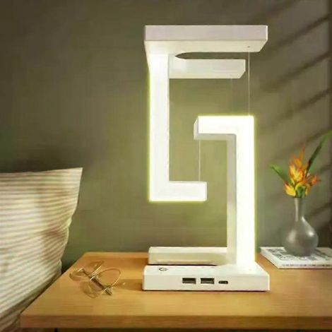 Nouvelle lampe de table LED suspendue, anti-gravité, à chargement sans fil, pliable et réglable, idéale pour la chambre et le salon. Décoration lumineuse pour la chambre et le salon. (1/5)