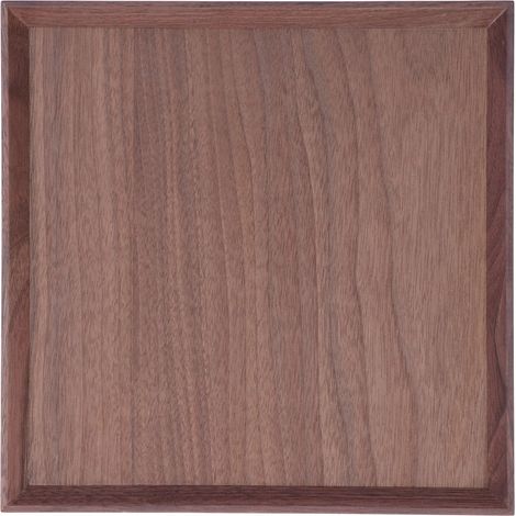 Plateau en bois de forme carrée, en noyer noir, style rétro classique chinois, plateau de service décoratif pour la vaisselle, taille M (1/5)