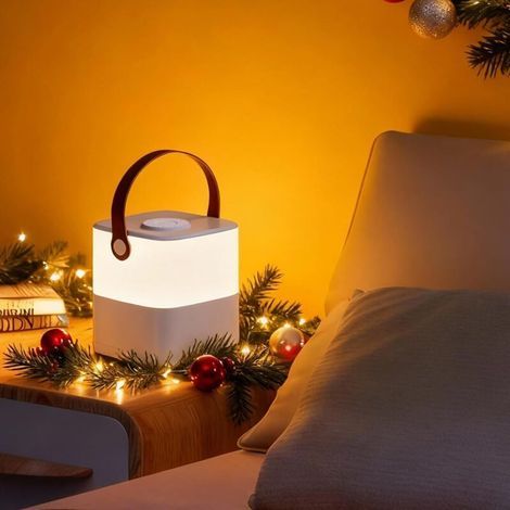 Tragbares LED-Nachtlicht mit Berührungsschalter – ideal für Schlafzimmer, Badezimmer und Flure – 1 Stück, 4800 mAh (1/5)