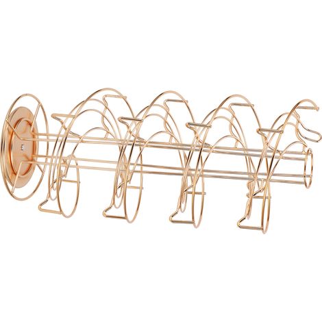 Support de rangement pour capsules de café, rotatif à 360°, pour DOLCE/ESPRESSO/CAFFITALYL, couleur or. (1/5)