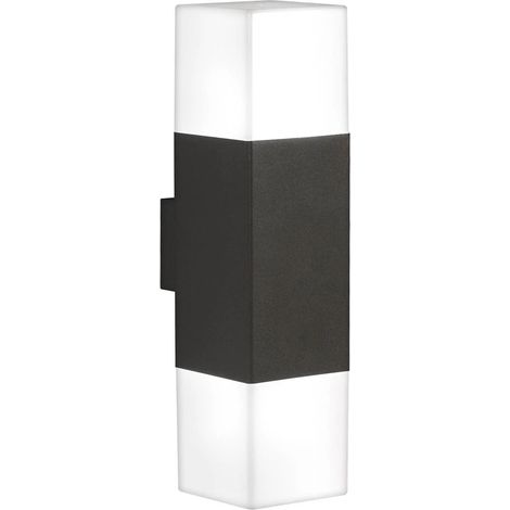 TRIO LEUCHTEN 220060242 APPLIQUE MURALE EXTÉRIEURE LED EN FONTE D'ALUMINIUM AVEC 2 AMPOULE E14 4 W ANTHRACITE 33 CM (1/4)
