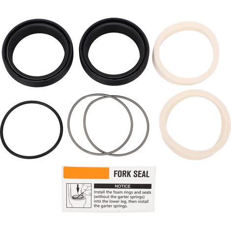 Kit de joints d'huile de fourche avant en acier inoxydable et caoutchouc pour VTT, remplacement des joints d'amortisseur de fourche avant pour chambre à air de 40 mm (1/5)