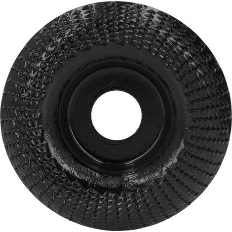 Wood sanding and carving disc – 22 mm, stainless steel, black, for angle grinder (1/5)