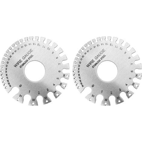 jauges d'épaisseur en acier inoxydable, calibre professionnel standard pour tôles métalliques, type 2 (1/5)