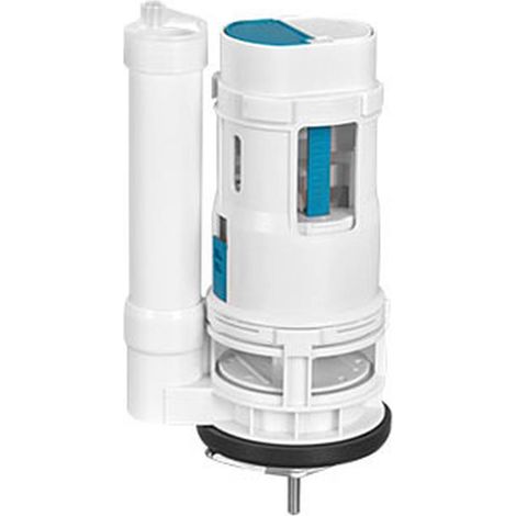 Vanne de chasse d'eau double de 18,5 cm, kit de rechange pour réservoir de 19 à 24 cm de hauteur, pour salle de bain (1/5)