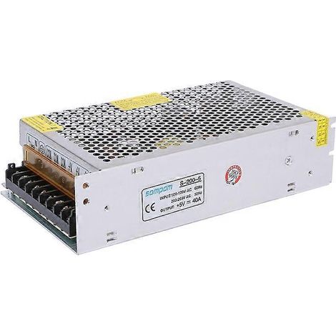 SOMPOM SS-200-5 5V 40A 200W Alimentation à découpage compatible avec les rubans LED et les écrans d'éclairage (1/5)