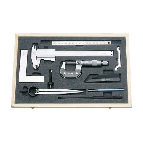 Horex Colección de instrumentos de medida madera 8 piezas