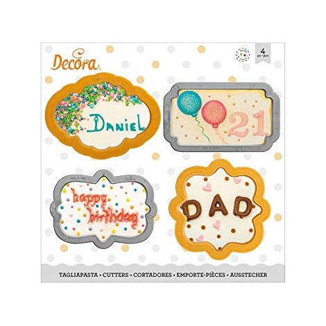 Taglierine per badge di grandi dimensioni, 4 pezzi. (1/4)
