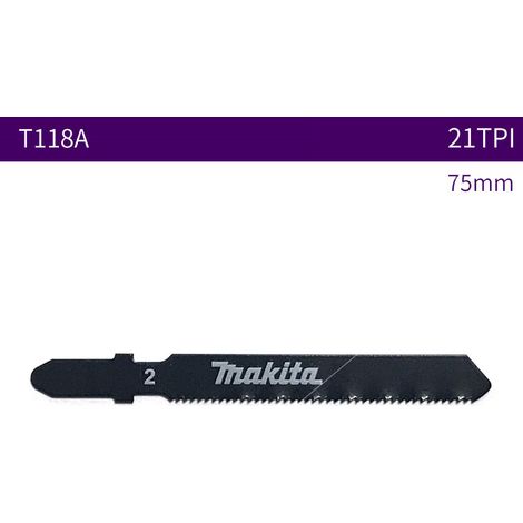 EASYCOMFORT MAKITA T118A Lame de scie à guichet Lame de scie à guichet pour métal/bois/plaque Coupe de métal 75MM 21TPI (1/5)