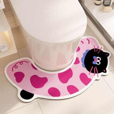 Tapis de bain Les changements d'empreintes sanglantes d'Halloween ne se colorent pas lorsqu'ils sont mouillés Tapis antidérapant (1/2)