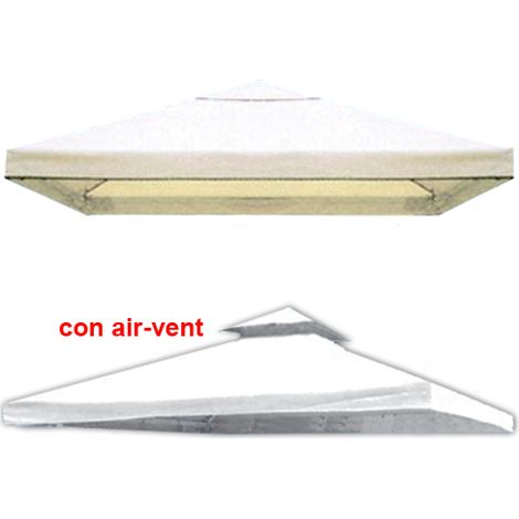 TELI C/BORDO PER GAZEBO 3X3 MT.