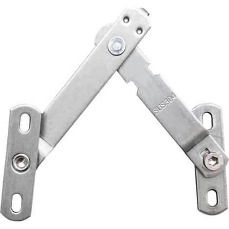 Butée de fenêtre ultra-mince en acier inoxydable. Verrouillage de fenêtre pratique. Protège l'intégrité de la fenêtre. (1/4)