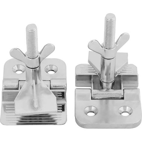 AIDUCHO Juego de 2 clips metálicos con bisagra de mariposa (plateados) (1/5)