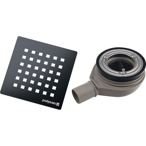 Siphon pour receveur de douche FLEXIA, dia. 90 mm, DN40, couvercle en métal canon (1/4)