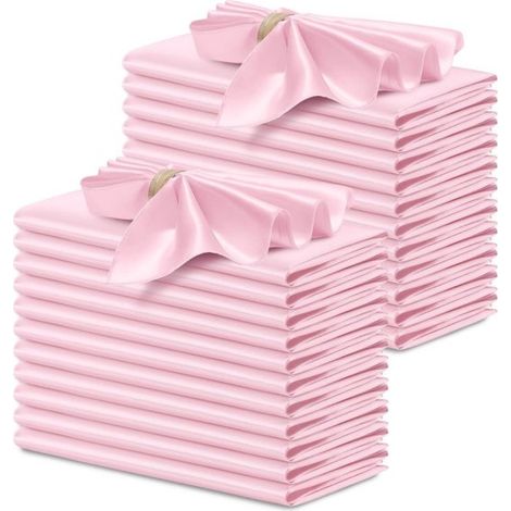 Serviettes de table pour restaurant - lot de 24, réutilisables, douces et confortables - adaptées à tous types d'événements, roses, 30 x 30 cm (1/5)