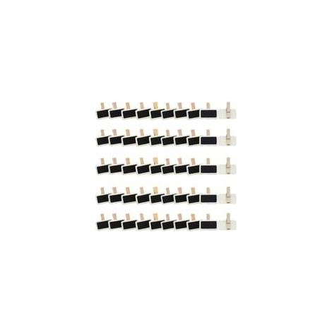 50 Pièces Mini Tableau Noir, Mini Ardoise Rectangle Tableau Noir avec Pince, pour Mémo Fête, Étiquette, Bar, l'étiquetage, Le Mariage (1/5)