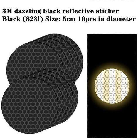 Bande réfléchissante noire invisible 3M pour contour de roue de voiture, masquant les rayures. (1/5)