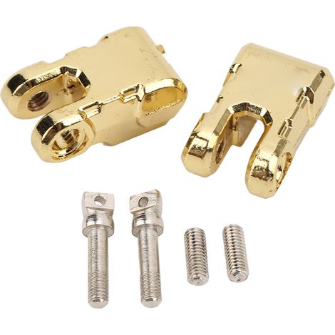 Lot de 2 crochets de remorquage en alliage d'aluminium pour treuil RC 1/10 (pièces de rechange dorées) (1/5)