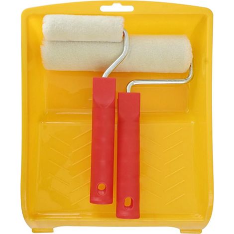 Malerset NAVOS, Velours, 2x Walze + Wanne