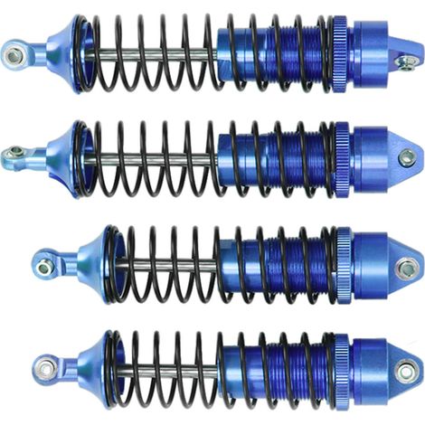 2 Pièces Amortisseurs Avant Arrière en Alliage d'Aluminium pour Voiture RC Arrma Senton 1/10 - Bleu Foncé (1/5)
