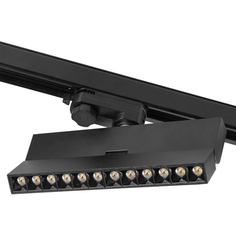 Luminaria Lineal de Carril LED Trifásico Epistar 5054 12W 1200Lm  CCT (Tonalidad Luz Regulable) TRIAC [1916-TL-12W-3F-CCT]