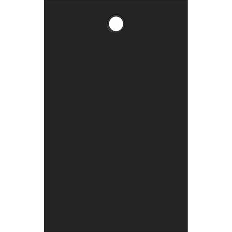 Plato de ducha 160x90x3.3cm en Polibeton negro mate Soft-Touch recortable
