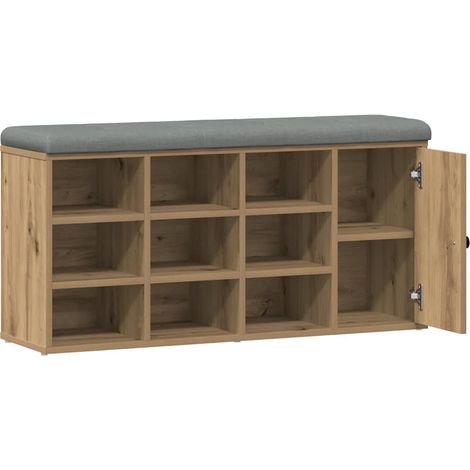 Maison Exclusive - Schuhbank Artisan-Eiche 102x32x50 cm Holzwerks