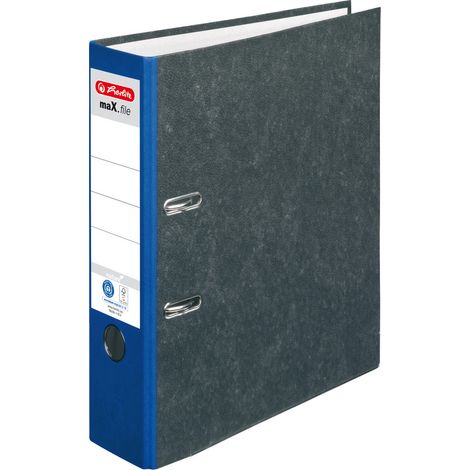 herlitz Ordner max.file nature A4, blau Schreibwaren