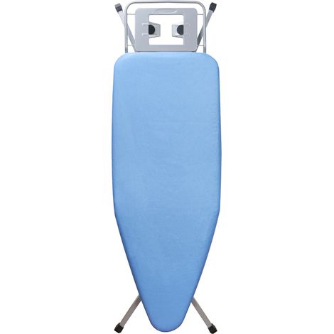 Stanew – Table à repasser pliable 120 x 45 cm – Housse 100% coton – Hauteur réglable 72-92 cm – Pieds antidérapants – Support fer à vapeur