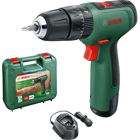 Bosch 12V Cordless Hammer Drill Drill EasyImpact 1200 1 x Battery 06039D3170