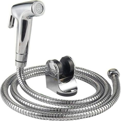 Douchette Bidet Main Shattaf avec Tuyau Acier Inoxydable - Accessoire Salle de Bain ou Cuisine (1/5)